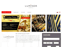 Tablet Screenshot of luminorhotel.com